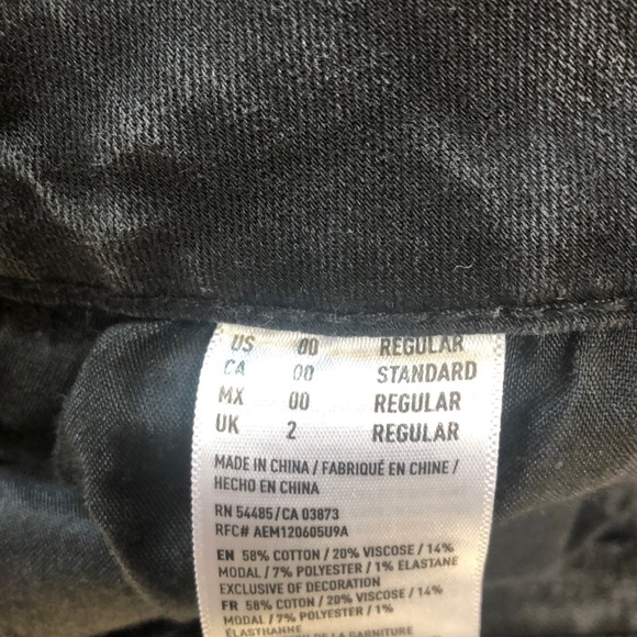 Black American eagle jeans double zero - Picture 3 of 4